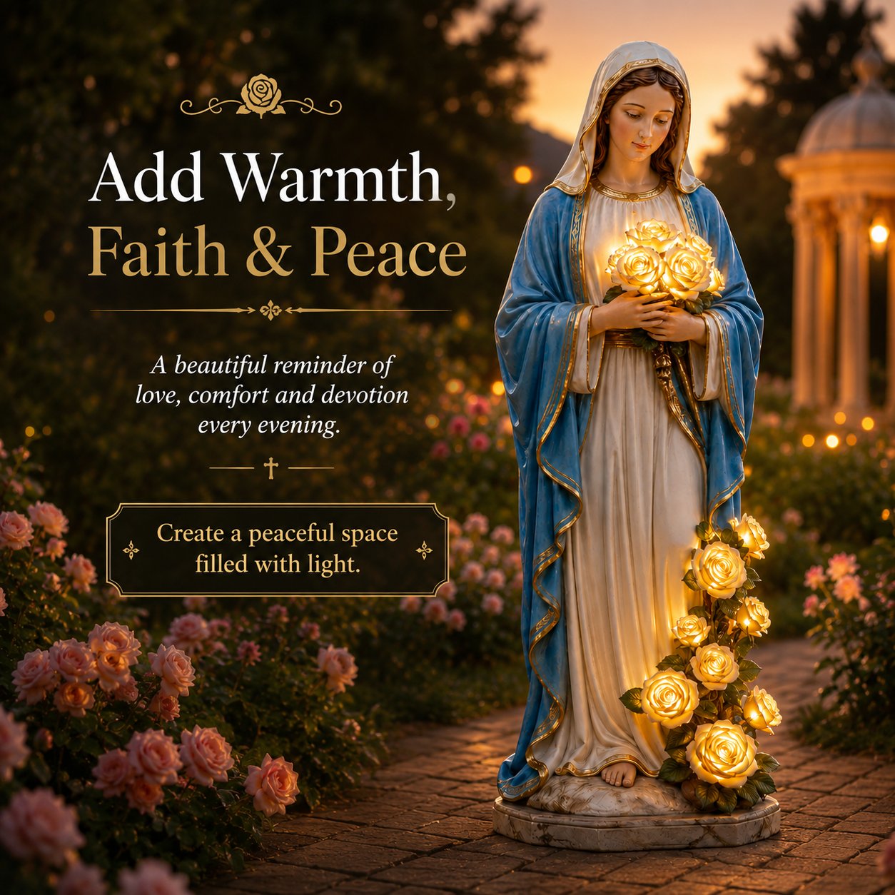 ❤️ A Gentle Light Of Faith For Your Garden-Virgin Mary Garden Light-8RH7