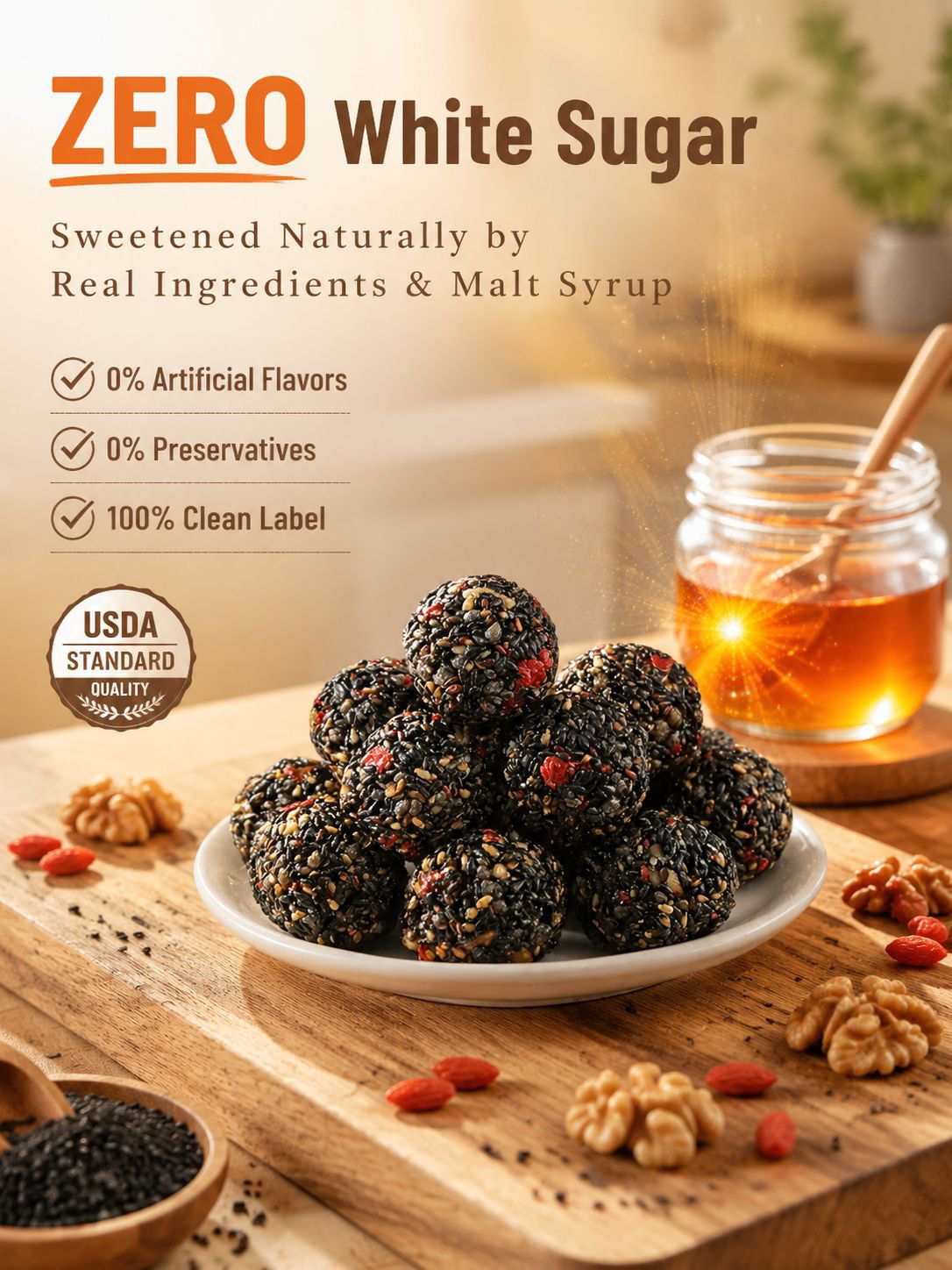 Black Sesame Walnut Date Bites-Ray