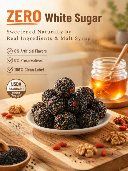 Black Sesame Walnut Date Bites-Ray