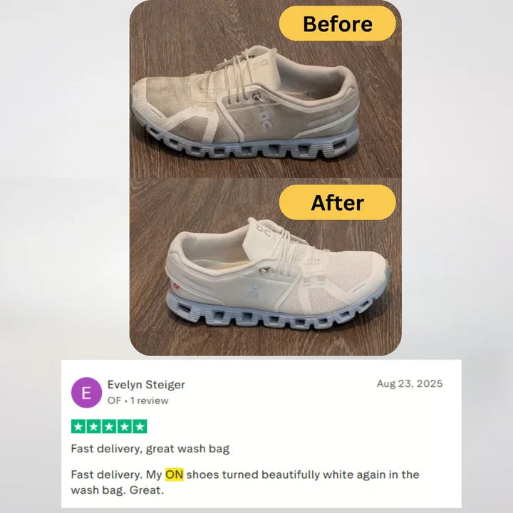✨Shoe Washing Bags for Washing Machine🥾|Durable Mesh Laundry Bags with Auto-Lock Zipper🔗Protect Sneakers in Washer👟-8HJ9