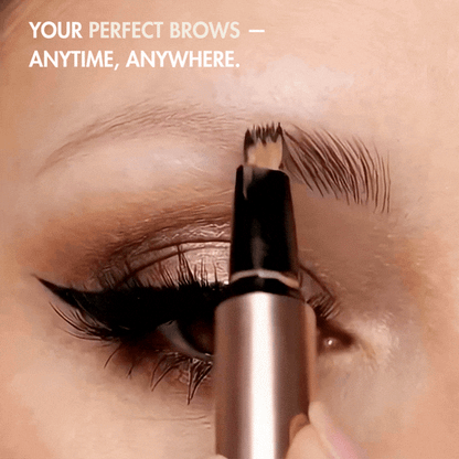 Waterproof Micro-Fork Eyebrow Pencil, Long-Lasting Brow Pen for Natural Hair-Like Strokes-8RH7