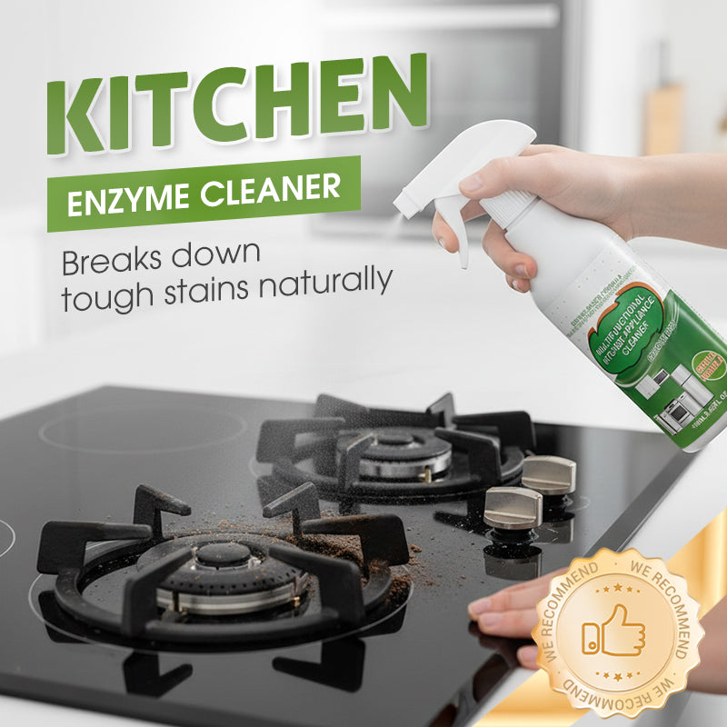 JAKEHOENatural Enzyme Formula - Kitchen Grease Cleaner - Fast-Acting Grease-Removing Spray for Kitchen Stoves and Range Hoods-8QY1