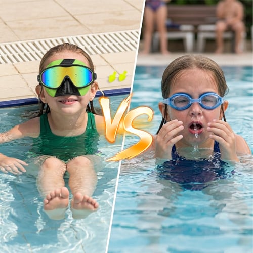 🥇2026 New Upgrade for your pool equipment 🏆 BPA-free swimming goggle set with adjustable nose bridge-8RH7