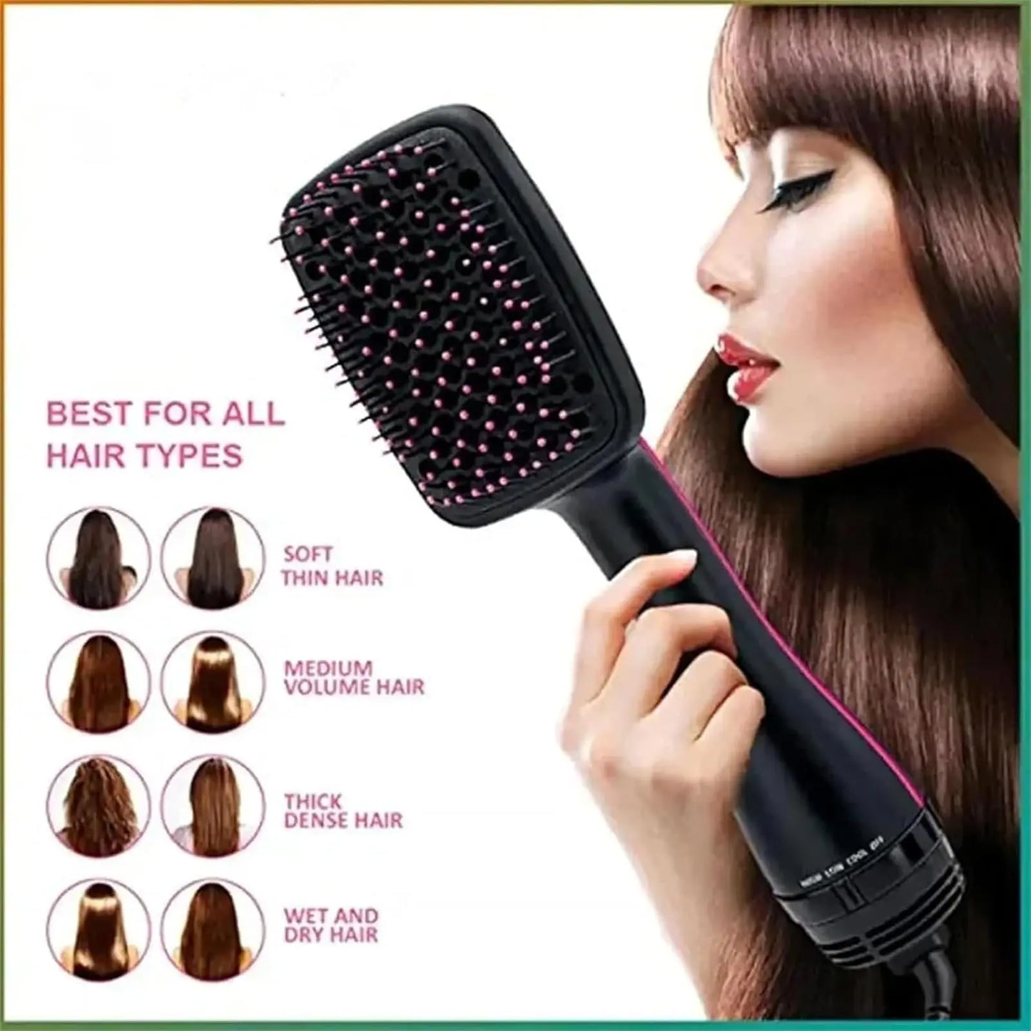 🔥 HOT SALE | 50% OFF ✨ 2-in-1 Hot Air Straightening Brush | Salon-Quality Hair in Minutes -8RH7