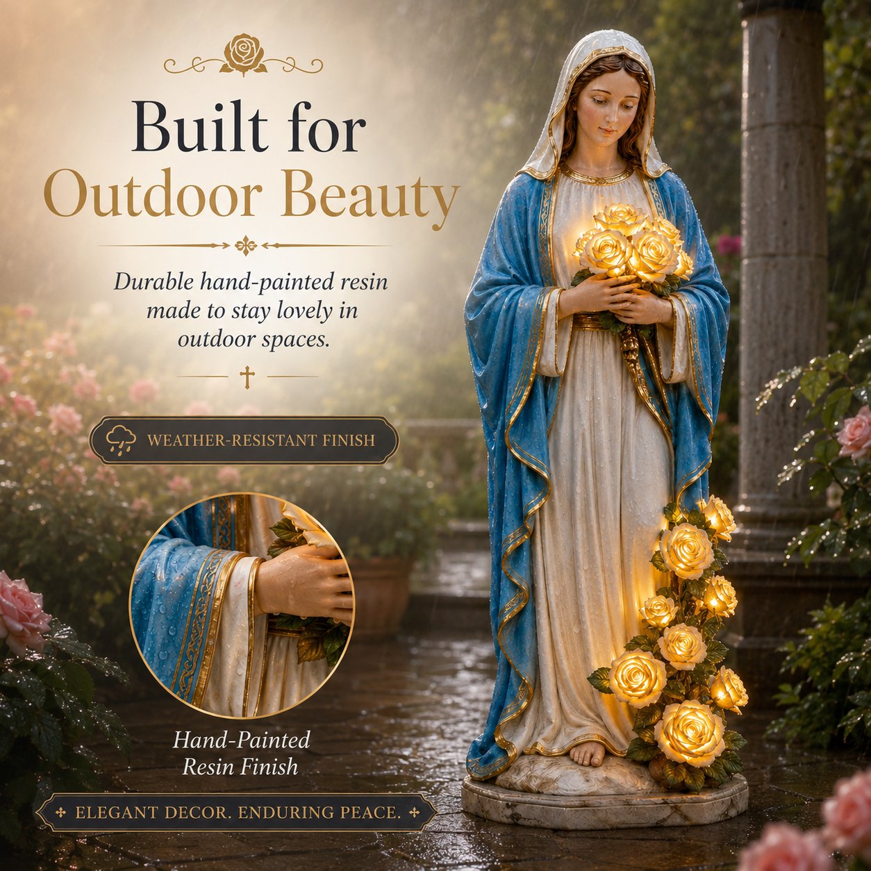 ❤️ A Gentle Light Of Faith For Your Garden-Virgin Mary Garden Light-8RH7