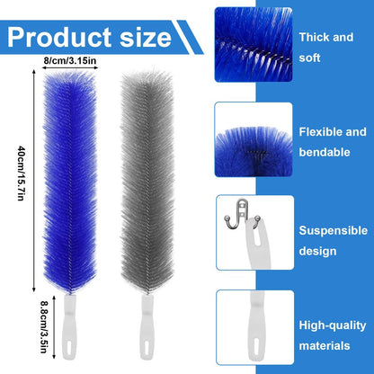 😍50% OFF🎁Flexible Microfiber Fan Duster Brushes – Reusable Cleaning Tools🔧-8HJ9