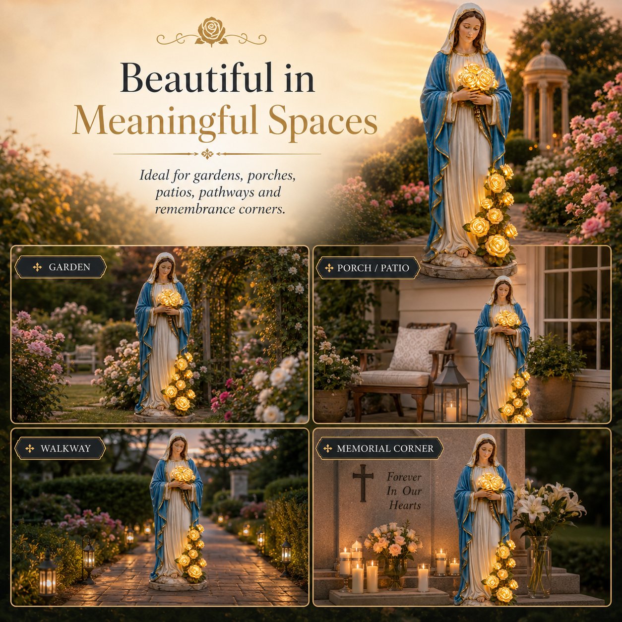 ❤️ A Gentle Light Of Faith For Your Garden-Virgin Mary Garden Light-8RH7