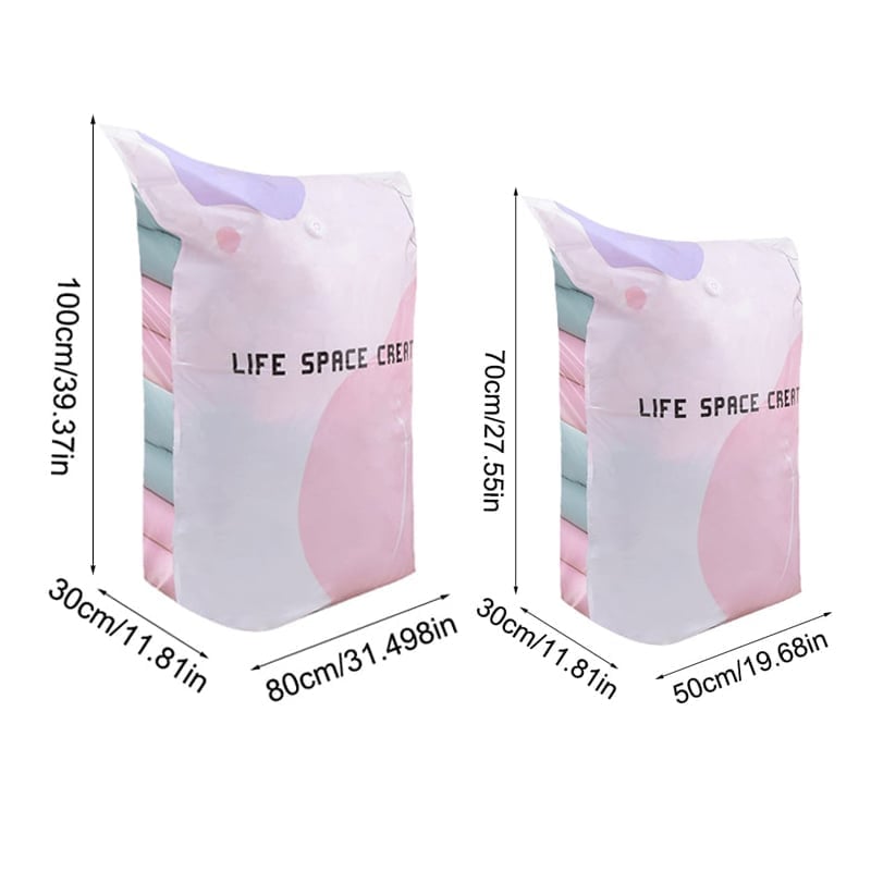 🏆 2026 New Upgrade 🏆 No-Pump Vacuum Compression Bags-Save Up To 80% Of Storage Space -8RH7