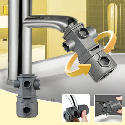 🔥50% OFF LIMITED TIME DISCOUNT🔥16-in-1 Faucet Wrench Tool🔧|Fits 95% of All Household Faucets ,5 Seconds Quick & Effortless Disassembly🤩💪-8HJ9
