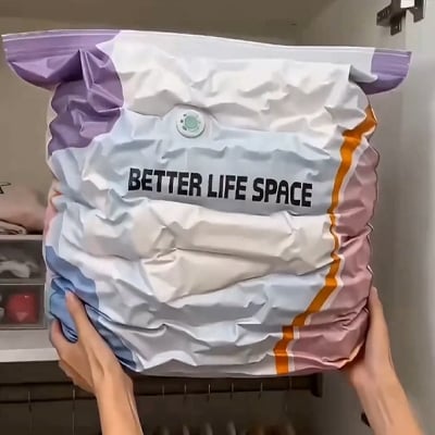 🏆 2026 New Upgrade 🏆 No-Pump Vacuum Compression Bags-Save Up To 80% Of Storage Space -8RH7