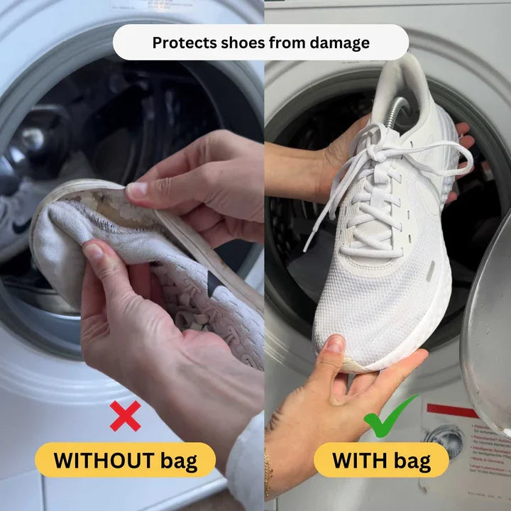 ✨Shoe Washing Bags for Washing Machine🥾|Durable Mesh Laundry Bags with Auto-Lock Zipper🔗Protect Sneakers in Washer👟-8HJ9