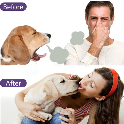 🔥Dog & Cat Tartar Remover Foam, Fresh Breath Oral Care Spray, Healthy Pet Teeth Without Brushing-8RH7