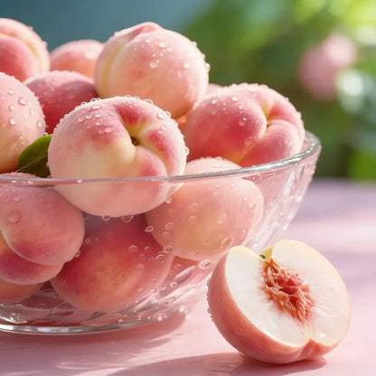 🔥 65K+ SOLD! 🍑 Heirloom "Honey Red" Dwarf Peach Tree Live Seeds -8CR5