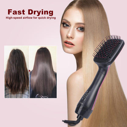 🔥 HOT SALE | 50% OFF ✨ 2-in-1 Hot Air Straightening Brush | Salon-Quality Hair in Minutes -8RH7
