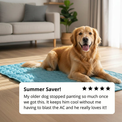 🐶🐈Pet Cooling Mat for Dogs & Cats🐶🐈| No Water No Electricity Self Cooling Pad, Non-Gel Toxic-Free Quick Dry Washable Cool Bed Prevents Pet Heatstroke for Hot Summer Days🥵-8HJ9