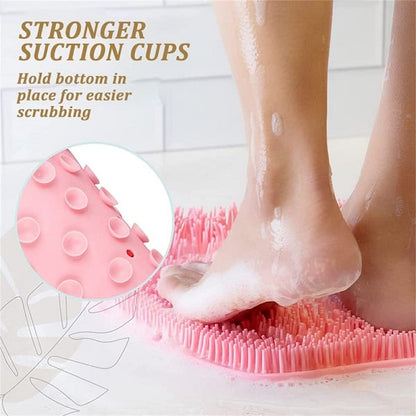 🔥Last Day 50% OFF🔥Suction Cup Fixed Shower Foot & Back Scrubber Pad🦶💦|No Bend ❌🦵Massage Dead Skin Remover for Bathroom Shower🛀-8HJ9