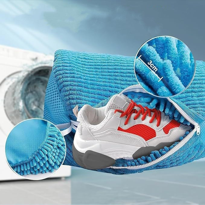 ✨Shoe Washing Bags for Washing Machine🥾|Durable Mesh Laundry Bags with Auto-Lock Zipper🔗Protect Sneakers in Washer👟-8HJ9