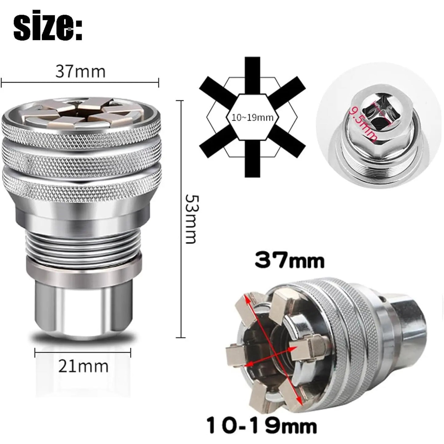 🏆 2026 New Upgrade 🏆 Universal Magic Socket | Grip Almost Any Nut Or Bolt In Seconds -8RH7