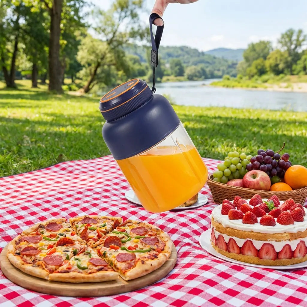 🏆 50K+ SOLD!Fresh Juice Anytime, Anywhere-Cordless Portable Blender Cup-8RH7