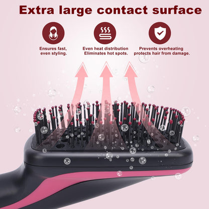 🔥 HOT SALE | 50% OFF ✨ 2-in-1 Hot Air Straightening Brush | Salon-Quality Hair in Minutes -8RH7