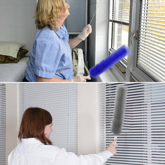 😍50% OFF🎁Flexible Microfiber Fan Duster Brushes – Reusable Cleaning Tools🔧-8HJ9