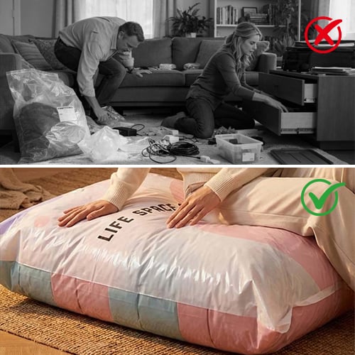 🏆 2026 New Upgrade 🏆 No-Pump Vacuum Compression Bags-Save Up To 80% Of Storage Space -8RH7