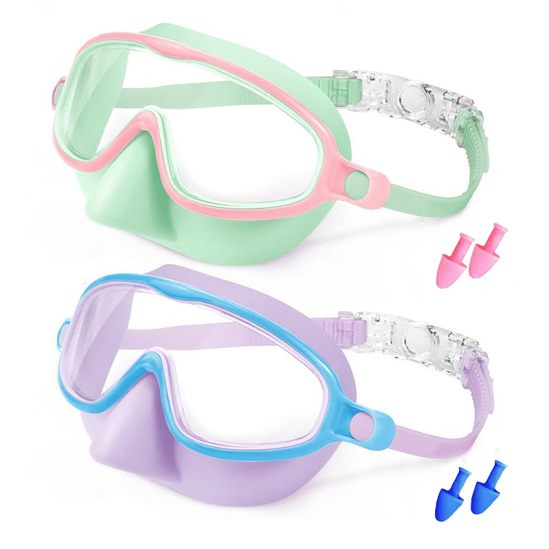 🥇2026 New Upgrade for your pool equipment 🏆 BPA-free swimming goggle set with adjustable nose bridge-8RH7