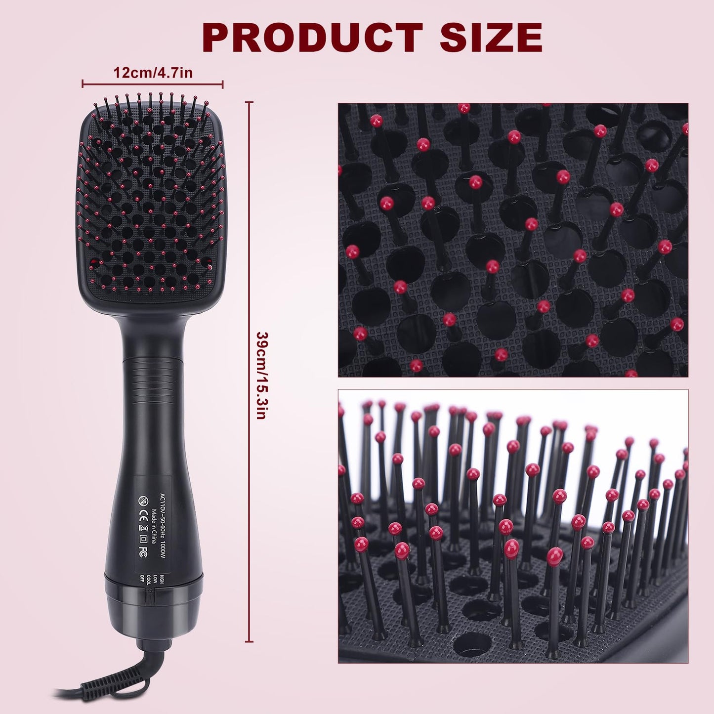 🔥 HOT SALE | 50% OFF ✨ 2-in-1 Hot Air Straightening Brush | Salon-Quality Hair in Minutes -8RH7