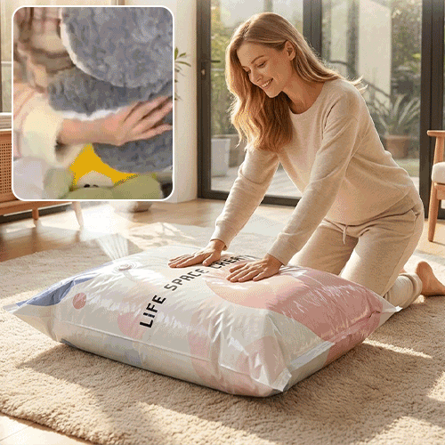 🏆 2026 New Upgrade 🏆 No-Pump Vacuum Compression Bags-Save Up To 80% Of Storage Space -8RH7