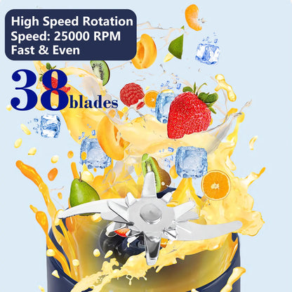 🏆 50K+ SOLD!Fresh Juice Anytime, Anywhere-Cordless Portable Blender Cup-8RH7