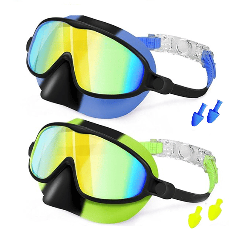 🥇2026 New Upgrade for your pool equipment 🏆 BPA-free swimming goggle set with adjustable nose bridge-8RH7