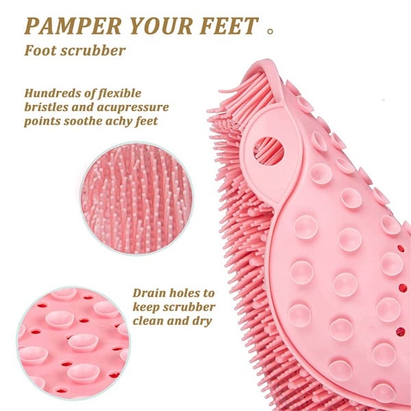 🔥Last Day 50% OFF🔥Suction Cup Fixed Shower Foot & Back Scrubber Pad🦶💦|No Bend ❌🦵Massage Dead Skin Remover for Bathroom Shower🛀-8HJ9
