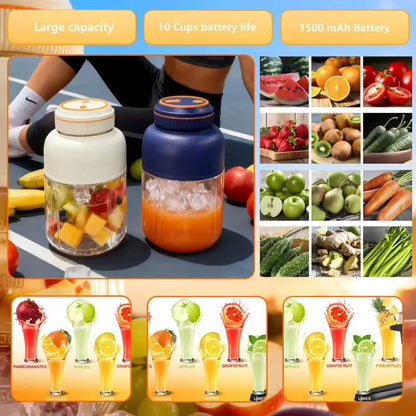 🏆 50K+ SOLD!Fresh Juice Anytime, Anywhere-Cordless Portable Blender Cup-8RH7