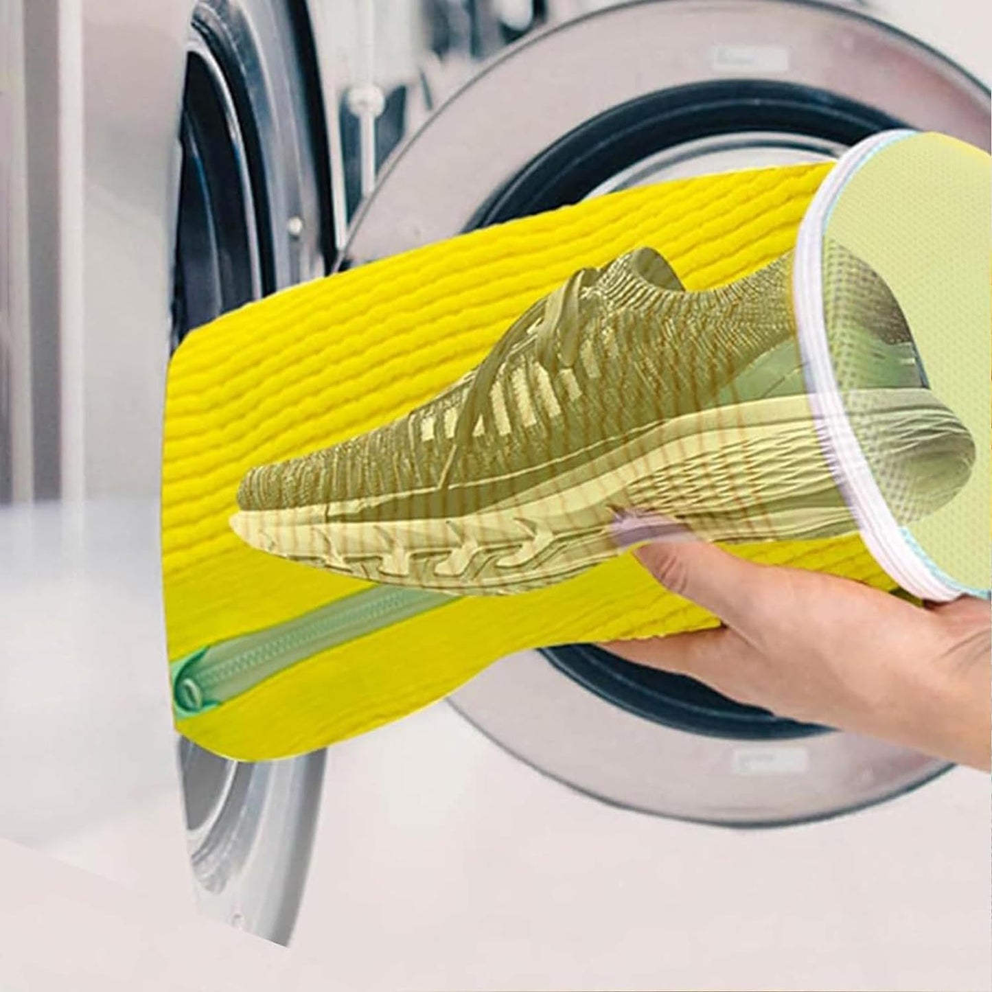 ✨Shoe Washing Bags for Washing Machine🥾|Durable Mesh Laundry Bags with Auto-Lock Zipper🔗Protect Sneakers in Washer👟-8HJ9