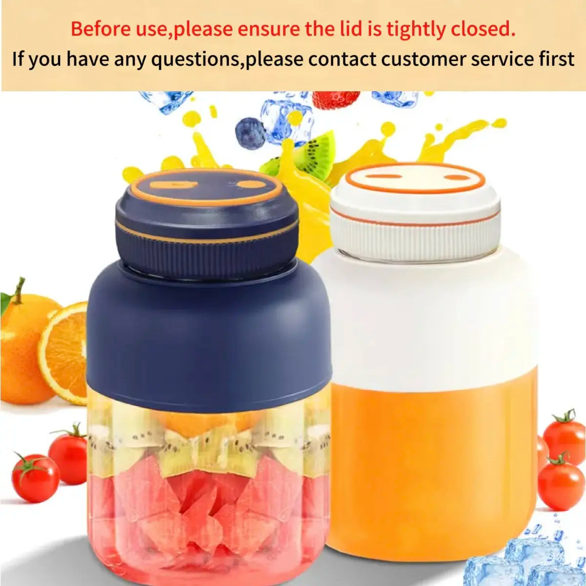 🏆 50K+ SOLD!Fresh Juice Anytime, Anywhere-Cordless Portable Blender Cup-8RH7