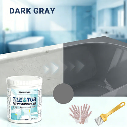 🧹Tile & Tub Refinishing Paint Kit Water-Based Renovation Coating|Easy DIY Brush/Roller Application for Bathroom & Kitchen Surfaces 300g🎨-8HJ9