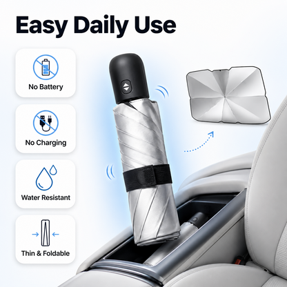 ☀️ Stop Turning Your Car Into An Oven-Foldable Car Windshield Sunshade Umbrella-8RH7