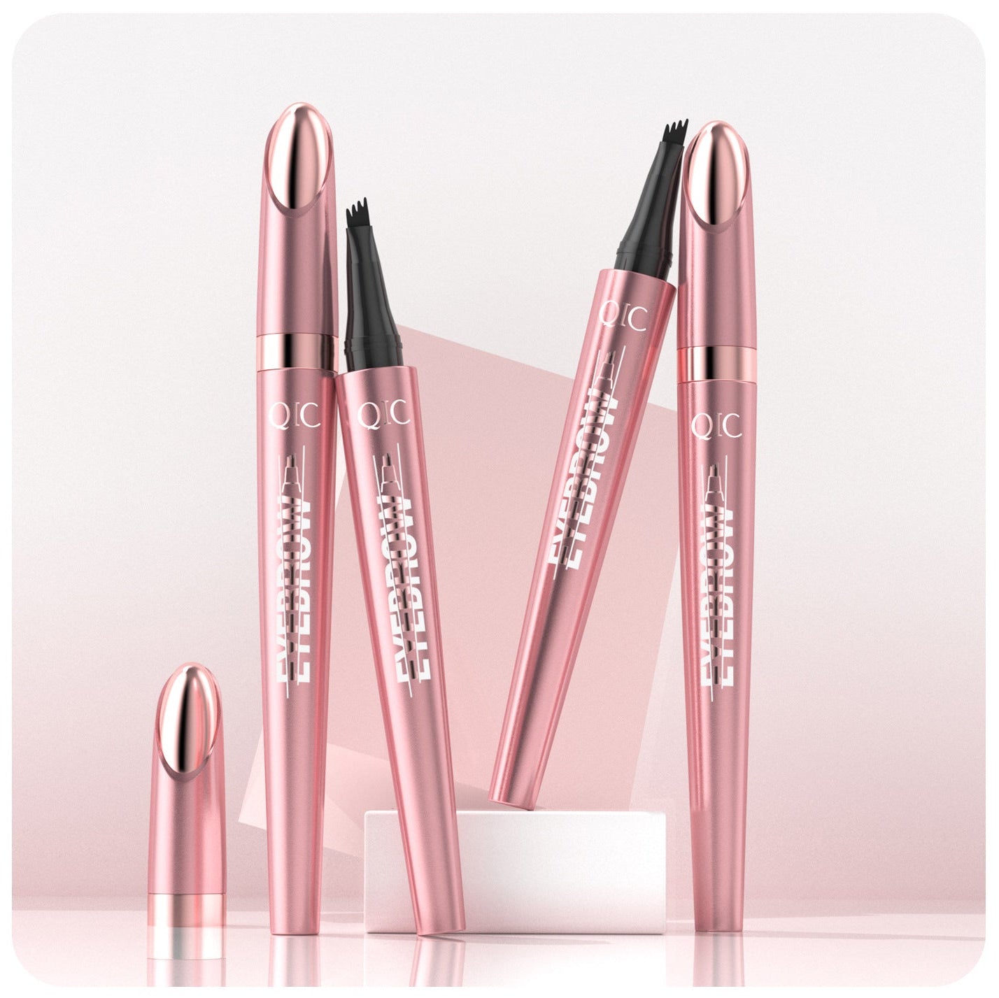 Waterproof Micro-Fork Eyebrow Pencil, Long-Lasting Brow Pen for Natural Hair-Like Strokes-8RH7
