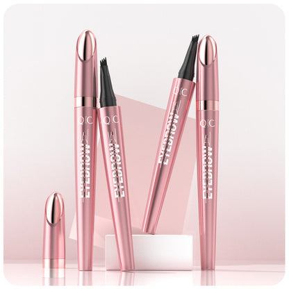 Waterproof Micro-Fork Eyebrow Pencil, Long-Lasting Brow Pen for Natural Hair-Like Strokes-8RH7