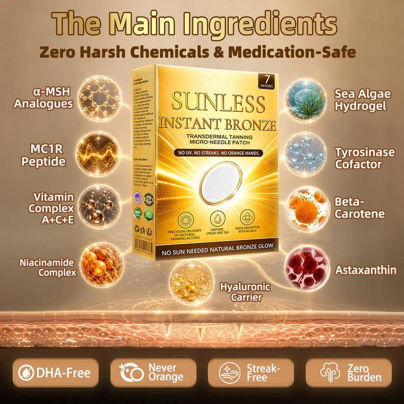 ☀️ 𝐒𝐮𝐧𝐥𝐞𝐬𝐬 𝐈𝐧𝐬𝐭𝐚𝐧𝐭 𝐁𝐫𝐨𝐧𝐳𝐞 𝐓𝐚𝐧𝐧𝐢𝐧𝐠 𝐌𝐢𝐜𝐫𝐨𝐧𝐞𝐞𝐝𝐥𝐞 𝐏𝐚𝐭𝐜𝐡 🇺🇸 🤎 𝐕𝐢𝐬𝐢𝐛𝐥𝐞 𝐁𝐫𝐨𝐧𝐳𝐞 𝐆𝐥𝐨𝐰 𝐢𝐧 𝟕 𝐃𝐚𝐲𝐬-8JX3