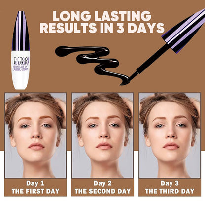 🔥Hot  | 30k+ Sold✅🎨Easy Peel-Off Eyebrow,Gel- &Sweatproof, Long-Lasting Black or Brown TattooTint- Enjoy easy eyebrow styling-8SA8