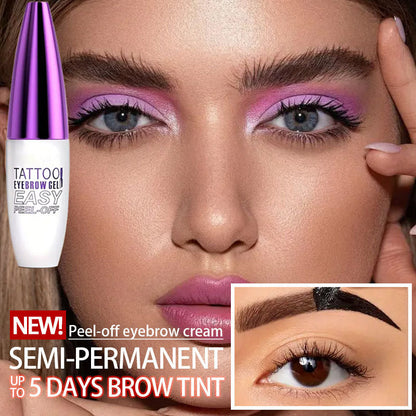 🔥Hot  | 30k+ Sold✅🎨Easy Peel-Off Eyebrow,Gel- &Sweatproof, Long-Lasting Black or Brown TattooTint- Enjoy easy eyebrow styling-8SA8