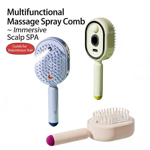 🔥Last Day Sale 50% OFF🔥Electric Spray Air Cushion Massage Comb💆‍♀️✨-8JX3