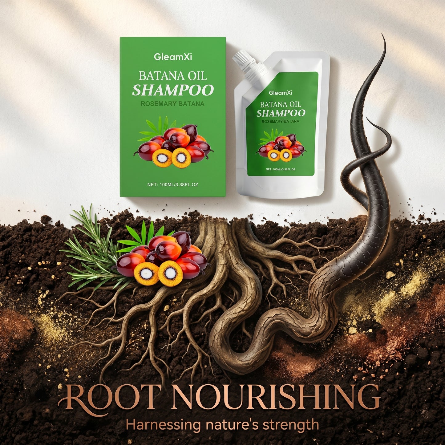 【✨Bestseller🔥】🌿Rosemary Batana Oil Shampoo - Promotes hair growth, strengthens hair strands, Unveil Your Hair's True Potential with Raw Batana Oil!