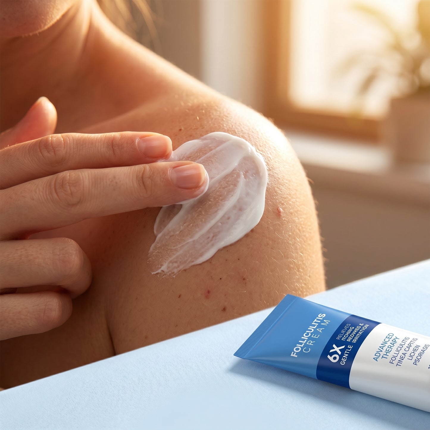 🌟【Top Choice|Over 10k+ Sold🥇】Folliculitis Soothing Cream - Organic Gentle Botanical Formula for Scalp Face & Body Advanced Formula-8SA8