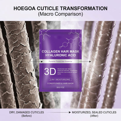 【🔥Hot Pick | 50K+ Sold💯】3D Collagen Hair Mask for Dry & Damaged Hair – Salon-Grade Deep Repair & Shine, Suitable for All Hair Types-8SA8