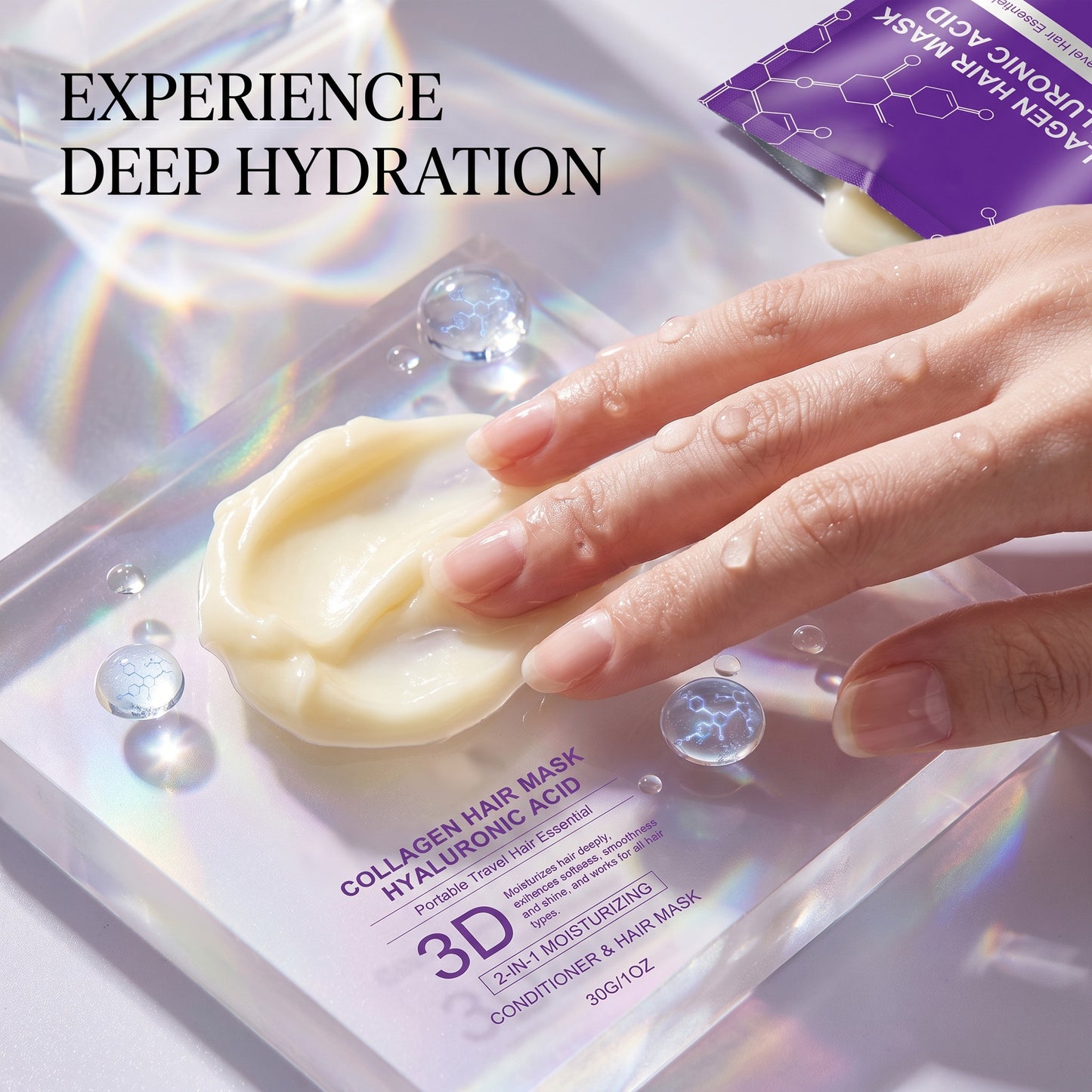 【🔥Hot Pick | 50K+ Sold💯】3D Collagen Hair Mask for Dry & Damaged Hair – Salon-Grade Deep Repair & Shine, Suitable for All Hair Types-8SA8
