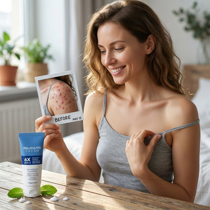 🌟【Top Choice|Over 10k+ Sold🥇】Folliculitis Soothing Cream - Organic Gentle Botanical Formula for Scalp Face & Body Advanced Formula-8SA8
