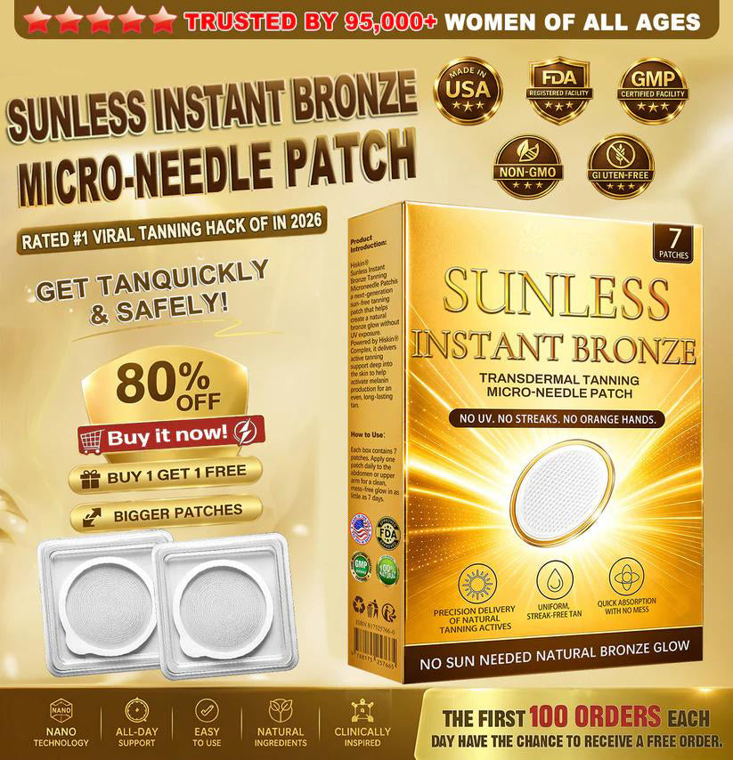 ☀️ 𝐒𝐮𝐧𝐥𝐞𝐬𝐬 𝐈𝐧𝐬𝐭𝐚𝐧𝐭 𝐁𝐫𝐨𝐧𝐳𝐞 𝐓𝐚𝐧𝐧𝐢𝐧𝐠 𝐌𝐢𝐜𝐫𝐨𝐧𝐞𝐞𝐝𝐥𝐞 𝐏𝐚𝐭𝐜𝐡 🇺🇸 🤎 𝐕𝐢𝐬𝐢𝐛𝐥𝐞 𝐁𝐫𝐨𝐧𝐳𝐞 𝐆𝐥𝐨𝐰 𝐢𝐧 𝟕 𝐃𝐚𝐲𝐬-8JX3