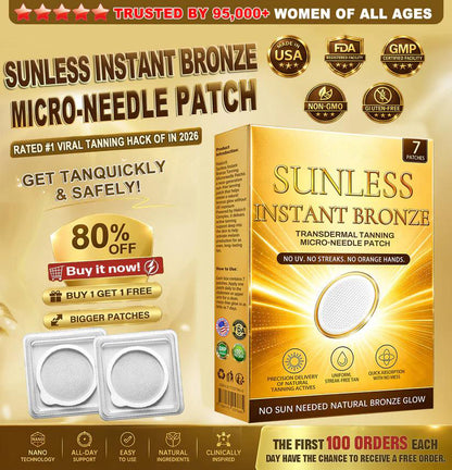 ☀️ 𝐒𝐮𝐧𝐥𝐞𝐬𝐬 𝐈𝐧𝐬𝐭𝐚𝐧𝐭 𝐁𝐫𝐨𝐧𝐳𝐞 𝐓𝐚𝐧𝐧𝐢𝐧𝐠 𝐌𝐢𝐜𝐫𝐨𝐧𝐞𝐞𝐝𝐥𝐞 𝐏𝐚𝐭𝐜𝐡 🇺🇸 🤎 𝐕𝐢𝐬𝐢𝐛𝐥𝐞 𝐁𝐫𝐨𝐧𝐳𝐞 𝐆𝐥𝐨𝐰 𝐢𝐧 𝟕 𝐃𝐚𝐲𝐬-8JX3